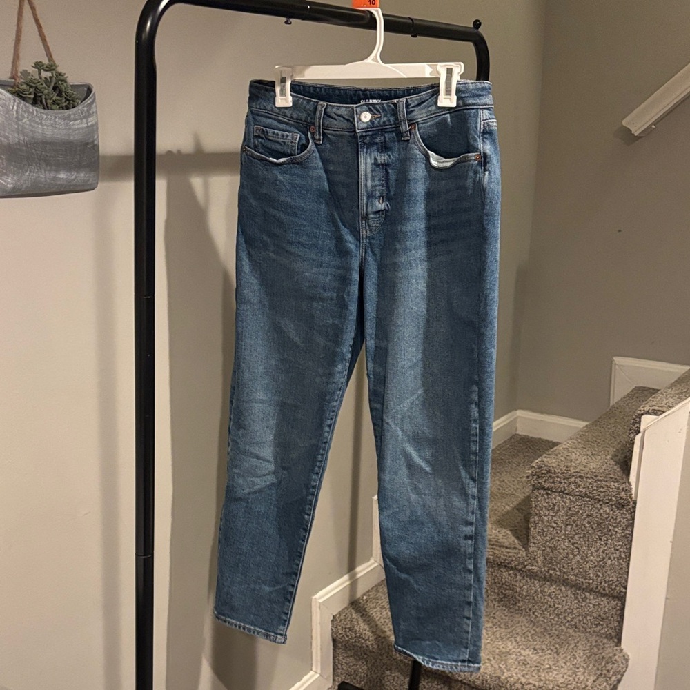 Old Navy High-Rise Curvy Straight Indigo Jeans